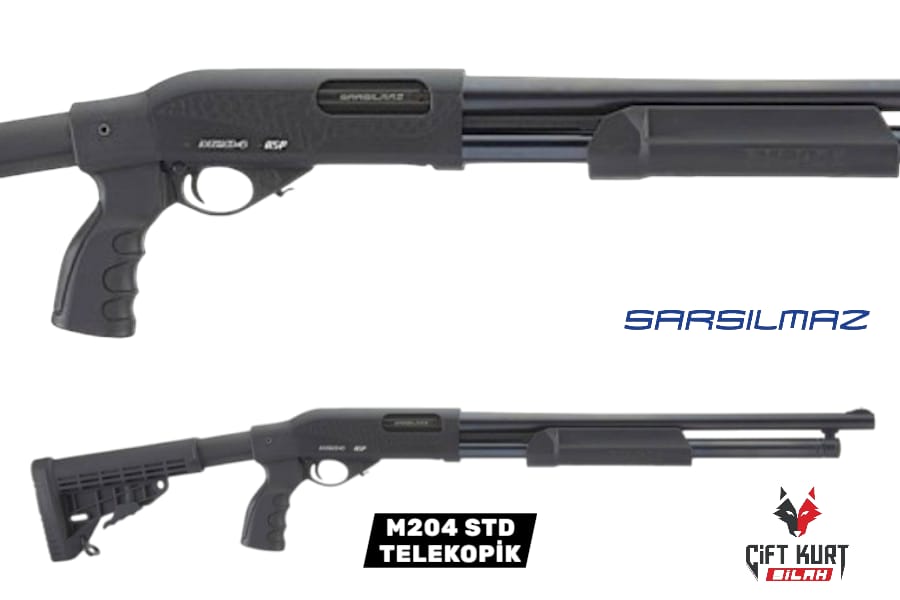 Sarsılmaz M204 STD Teleskopik Pompalı Yivsiz Av Tüfeği